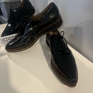 MaypolHandmade Black Leather Dress Shoes Sz 8.5 like new